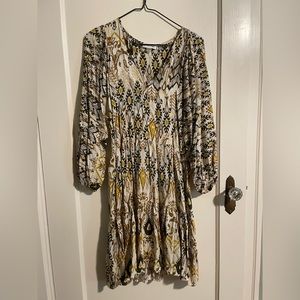 Size 8 Calvin Klein ikat print dress